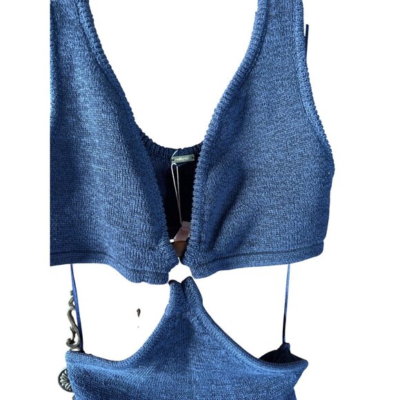 Cult Gaia Bank Embellished Cutout Cotton-Blend Midi Dress Medium New With Tags - Picture 12 of 16